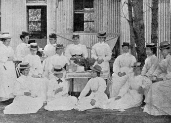 Nurses at the Plague Hospital, Uitvlugt, Near Cape Town