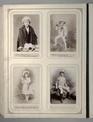 Page from a souvenir album of the Juvenile Fancy Dress Ball, Leeds