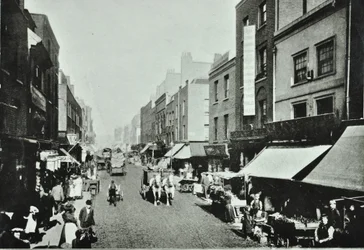 Pitfield Street: looking north, 1895