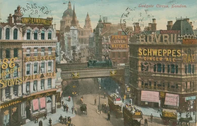 Ludgate Circus, London, 1913