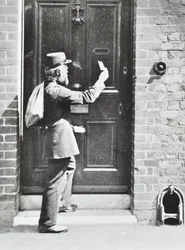 Postman in King William Walk, Greenwich, 1885
