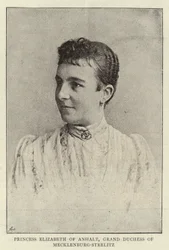 Princess Elizabeth of Anhalt, Grand Duchess of Mecklenburg-Strelitz