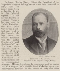 Professor C H Oliver, President of the Imperial College, Peking