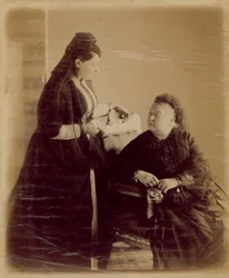 Queen Victoria, seated