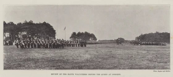 Review of the Hants Volunteers before the Queen at Osborne