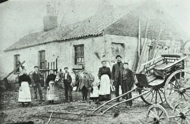 Saint Gothard Road: farm cottages, 1880