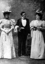 Scene from a performance of The Importance of Being Earnest, by Oscar Wilde (1854-1900) at the St. James