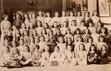 School children, Norfolk, early 20th century