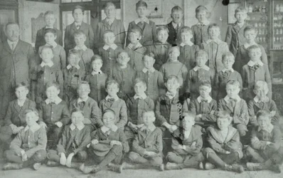 School group, unknown school