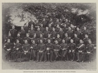 Sergeant-Majors and Sergeants of the 10th (Prince of Wales