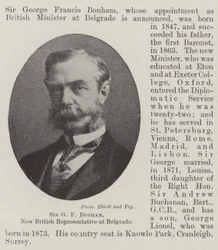 Sir G F Bonham, New British Representative at Belgrade