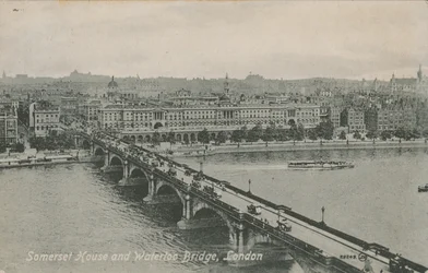 Somerset House and Waterloo Bridge, London