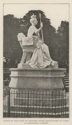 Statue of the Queen by Princess Louise, Marchioness of Lorne, in Kensington Gardens
