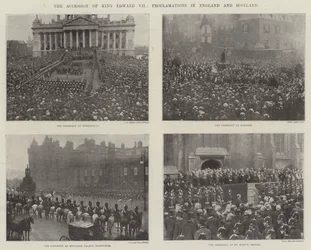 The Accession of King Edward VII, Proclamations in England and Scotland