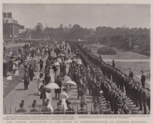 The Annual Inspection of the Corps of Commissionaires at Chelsea Hospital