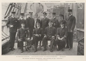 The British Antarctic Expedition, some Officers of the Discovery