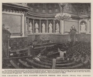 The Chamber of the French Senate where the State Trial was opened