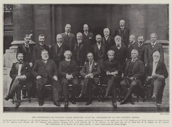 The Conference of Colonial Prime Ministers with Mr Chamberlain at the Colonial Office