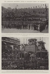 The Coronation Procession, Scenes in Parliament Street and Whitehall