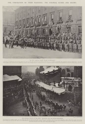 The Coronation of Their Majesties, the Colonial Guard and Escort