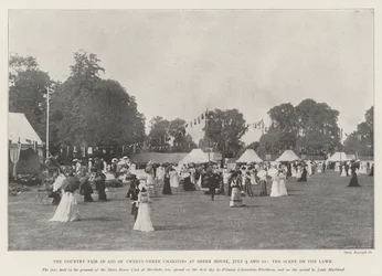 The Country Fair in Aid of Twenty-Three Charities at Sheen House, 9 and 10 July, the Scene on the Lawn