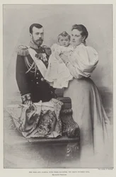The Czar and Czarina, with their Daughter, the Grand Duchess Olga