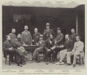 The Dreyfus Trial, Some Press Correspondents and Artists at Rennes
