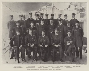 The Duke of York and His Officers on Board the Crescent