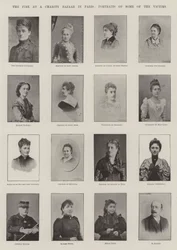 The Fire at a Charity Bazaar in Paris, Portraits of Some of the Victims
