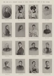 The Fire at a Charity Bazaar in Paris, Portraits of Some of the Victims