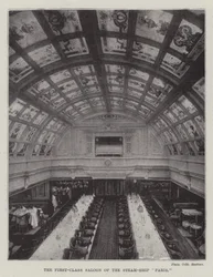 The First-Class Saloon of the Steam-Ship Paris