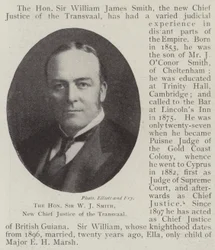 The Honourable Sir W J Smith, New Chief Justice of the Transvaal