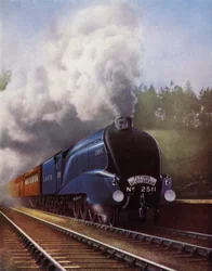 The LNER locomotive "Silver King" hauling the Flying Scotsman