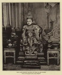 The Late Crown Prince of Siam in His Robes