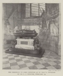 The Memorial to Lord Leighton at St Paul