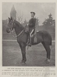 The New Method of Carrying the Cavalry Rifle, a Corporal of the Queen