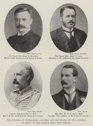 The Opening of Parliament, Movers and Seconders of the Address in Reply to the Speech from the Throne