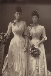 The Princesses Victoria and Maud of Wales