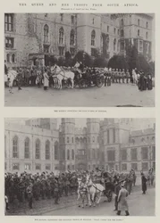 The Queen and her Troops from South Africa
