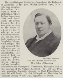 The Reverend Walter Ruthven Pym, New Bishop of Mauritius