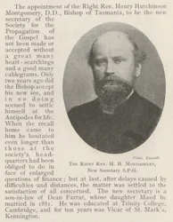 The Right Reverend H H Montgomery, New Secretary SPG