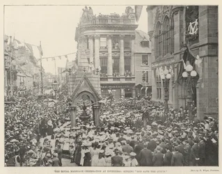 The Royal Marriage Celebration at Inverness, singing God Save the Queen