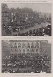 The Royal Progress through the City and South London, 25 October