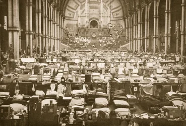 The Sleeping Hall, Alexandra Palace, illustration from German Prisoners in Great Britain