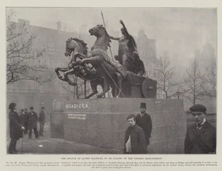 The Statue of Queen Boadicea to be Placed on the Thames Embankment