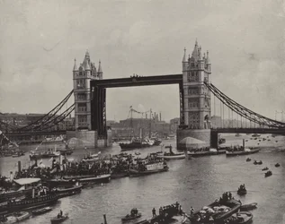 The Tower Bridge, looking East