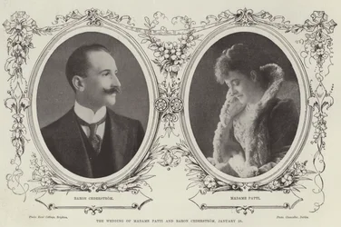 The Wedding of Madame Patti and Baron Cederstrom, 25 January