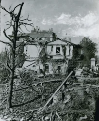 The Explosion on the Regents Canal; Residence of the Park Keeper After the Explosion