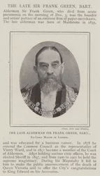 The late Alderman Sir Frank Green, Baronet, Ex-Lord Mayor of London