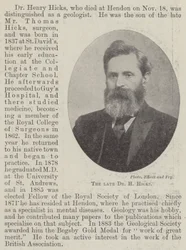 The Late Dr H Hicks
